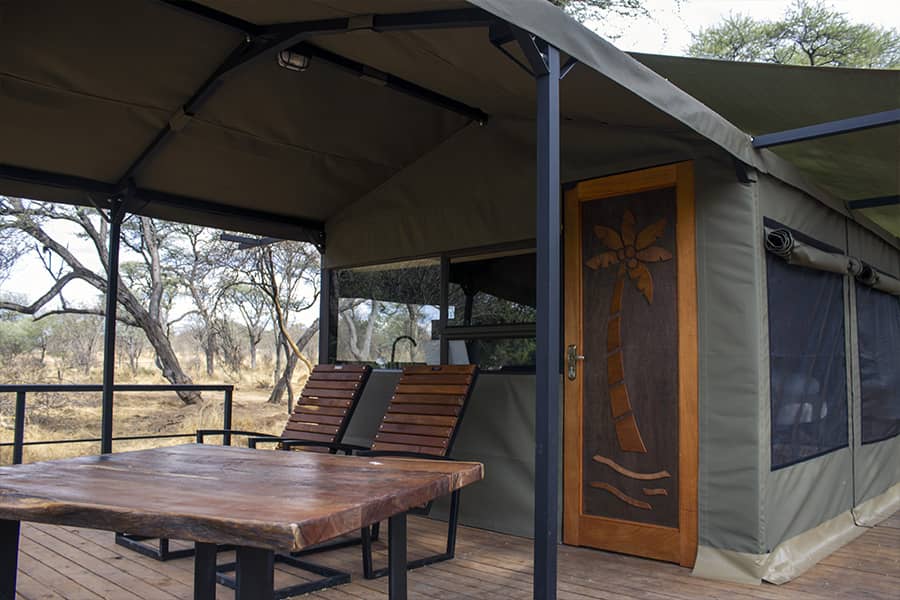 TimBila Camp Namibia - Glamping tent close-up