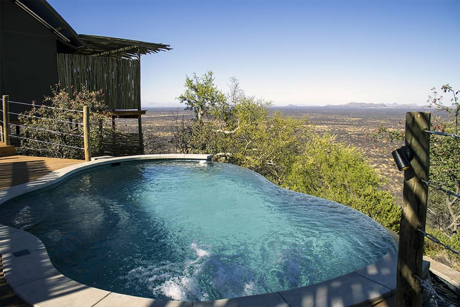 TimBila Safari Lodge Pool - Mountain View