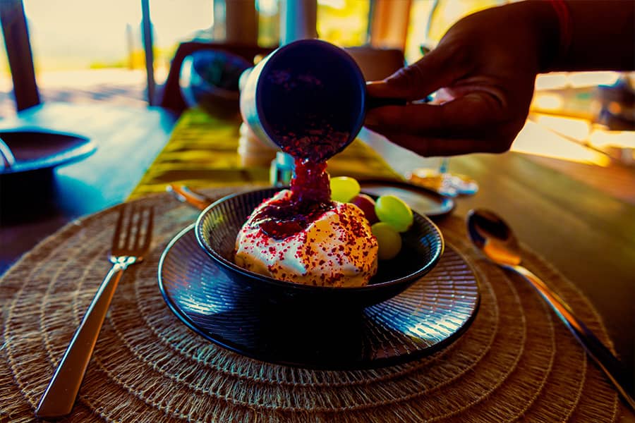 TimBila Safari Lodge - Restaurant - dessert